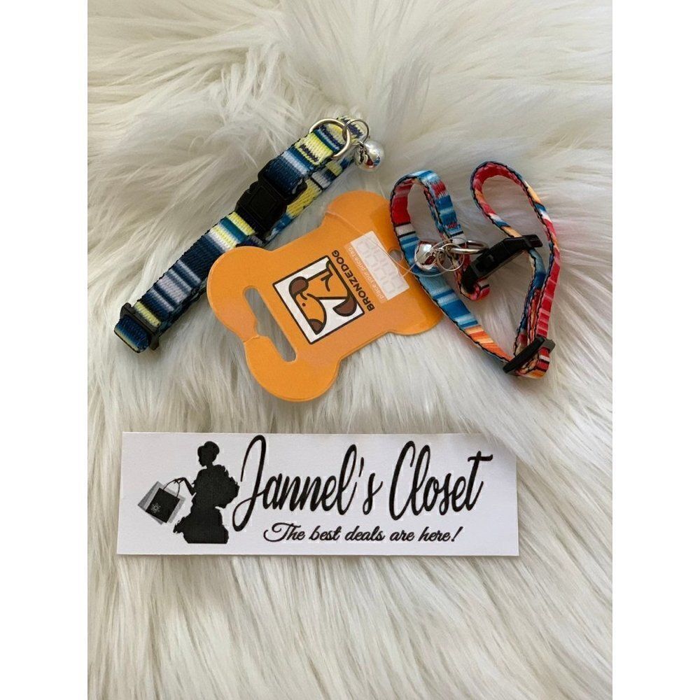 Cat Collar with Bell 2 PCS Aztec Pattern Safety Collars for Cats Kitten